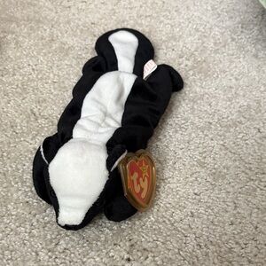Ty Black and White Plush Skunk